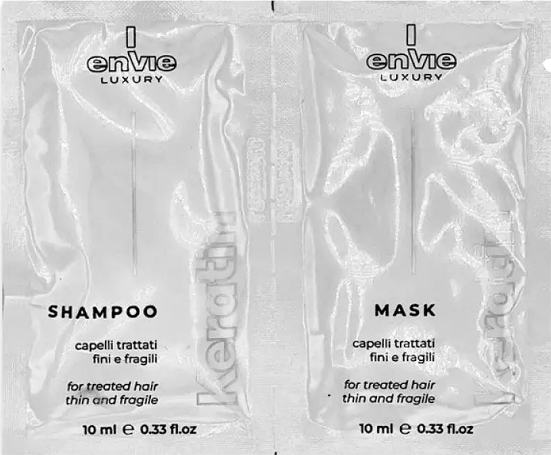 Шампунь+маска для волос KERATIN Envie, 10мл