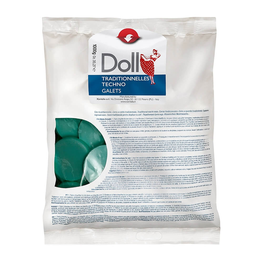Горячий воск в монетах Зеленый 1000 г., Doll