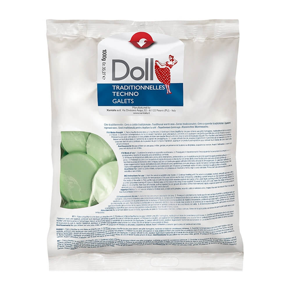 Горячий воск в монетах Зеленый чай Doll, 1000 гр