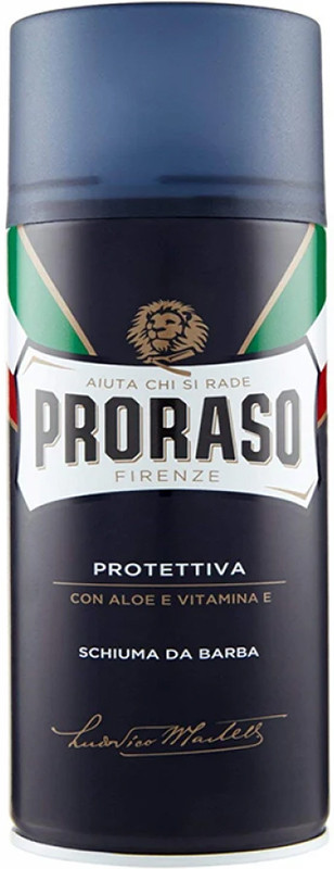 Пена для бритья с алоэ и витамином Е Blue Line Proraso, 300 мл