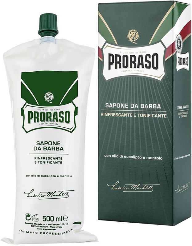 Крем для бритья с экстрактом эвкалипта и ментолом Proraso, 500 мл
