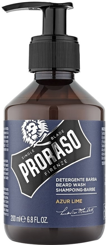 Шампунь для бороды Azur&Lime Proraso, 200 мл