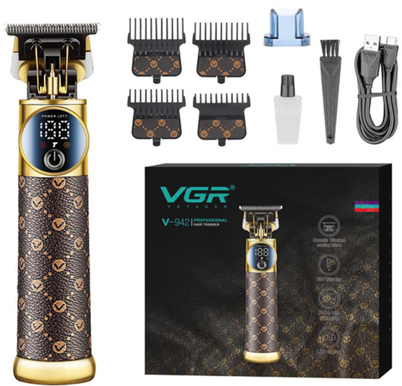 Тример для стрижки (4 насадки) BROWN V-942 VGR  Фото 2 