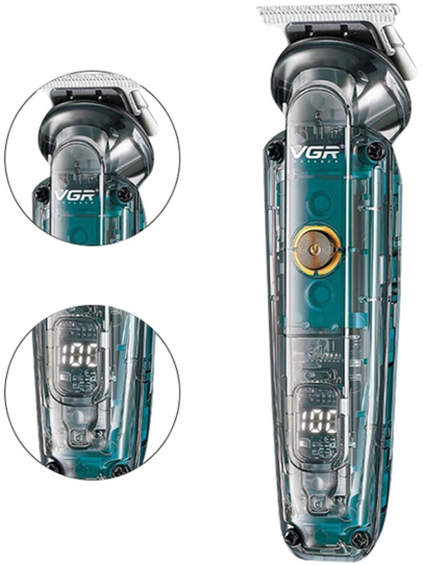 Тример для стрижки 2 в 1 (4 насадки) IPX6 V-949 VGR  Фото 2 