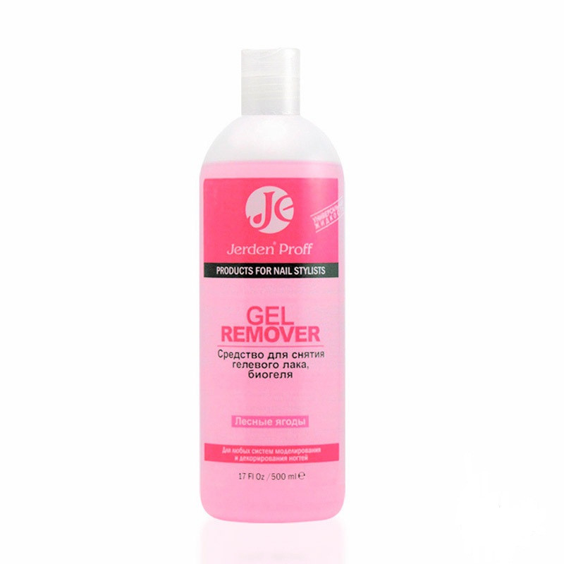 Засіб для зняття гел.  лаку Лісова пісня 500 мл (Gel Remover) JERDEN 
