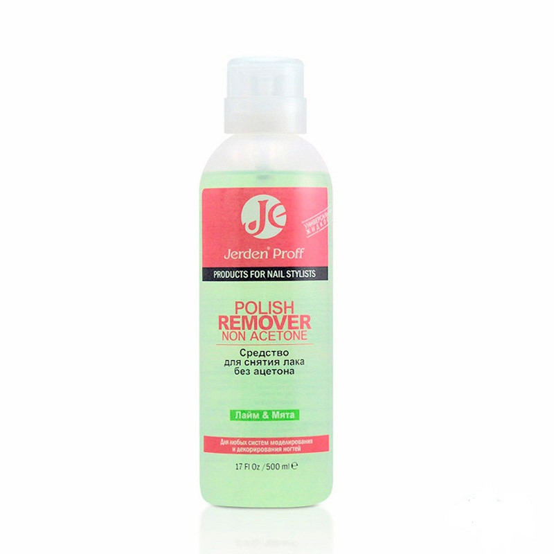 Средство для снятия лака Лайм и Мята 500 мл (Gel Remover) JERDEN
