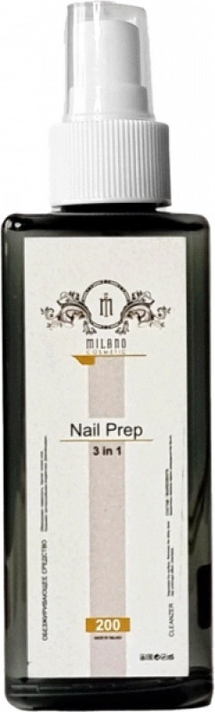 Обезжириватель для ногтей Nail Prep Milano, 200 мл