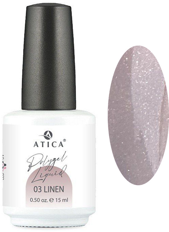 Жидкий полигель Polygel Liquid №03 Linen Atica, 15 мл
