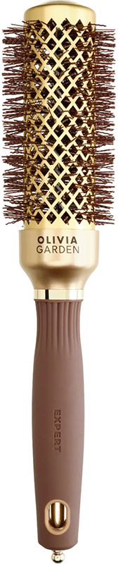 Брашинг термо EXPERT BLOWOUT CURL Wavy Bristles Gold&Brown Olivia Garden 35мм