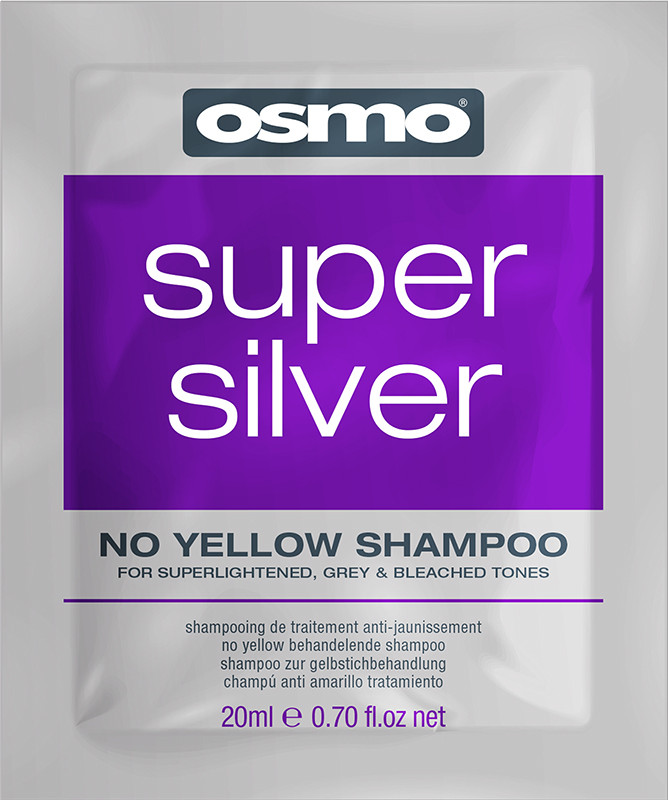 Шампунь-саше против желтизны для осветленных и седых волос Super Silver OSMO, 20 мл
