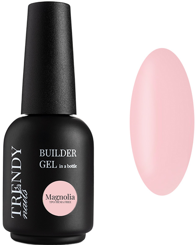 Гель строительный жидкий Builder Gel Magnolia HEMA-Free Trendy Nails, 15 мл