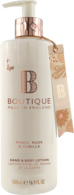 Лосьйон для рук і тіла Amber Musk & Vanilla Boutique, 500 мл