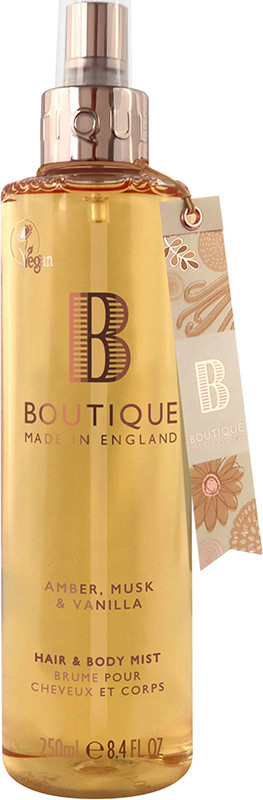 Мист для тела и волос Amber Musk & Vanilla Boutique, 250 мл