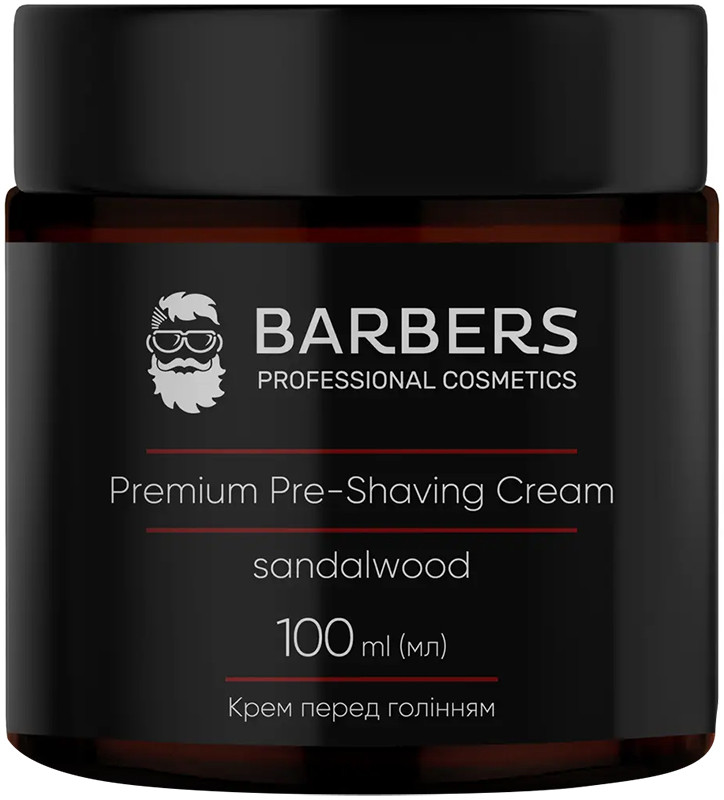 Крем перед бритьем Barbers Pre-Shaving Cream Sandalwood, 100 мл