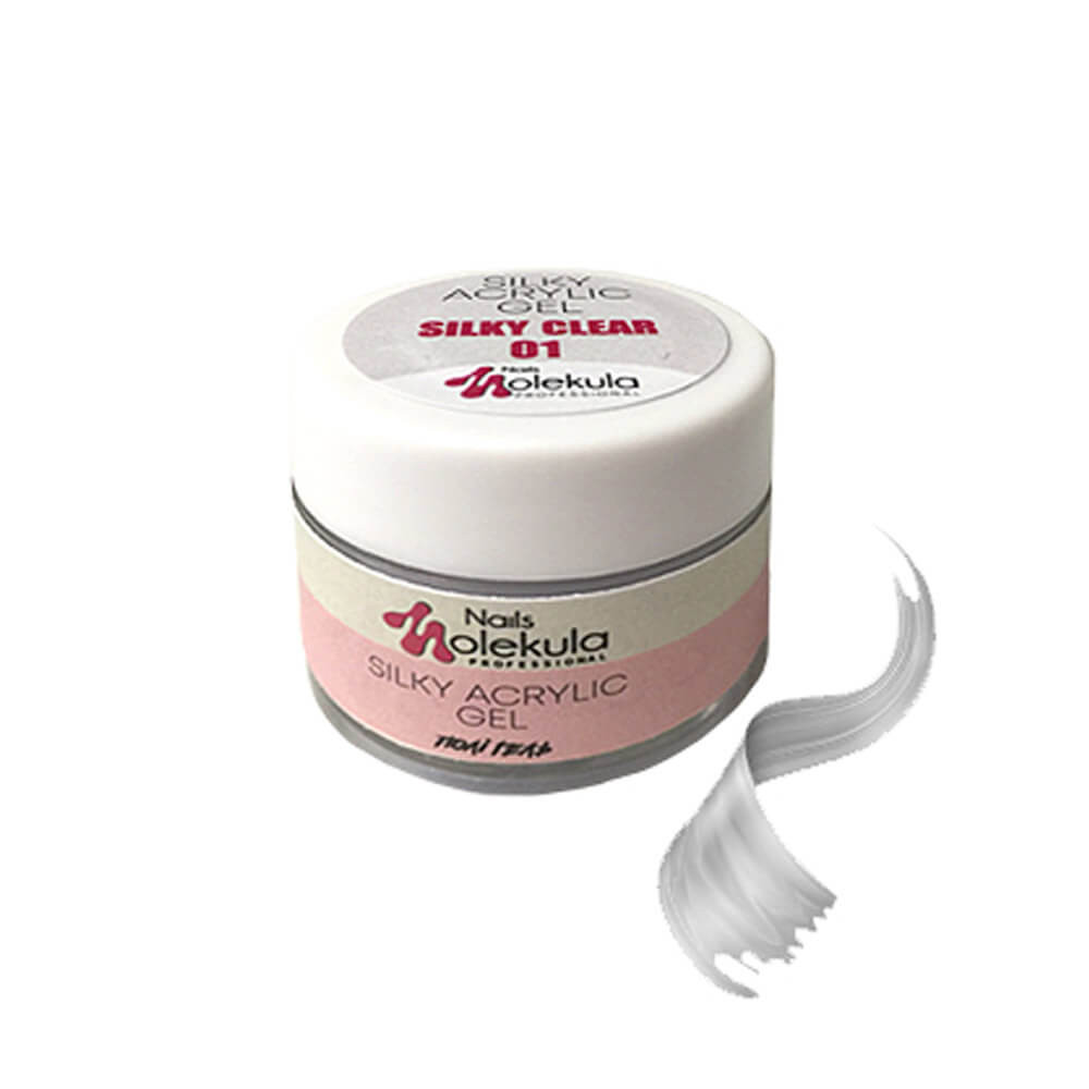 Акріл-гель №01 Silky Clear Molekula 15 мл