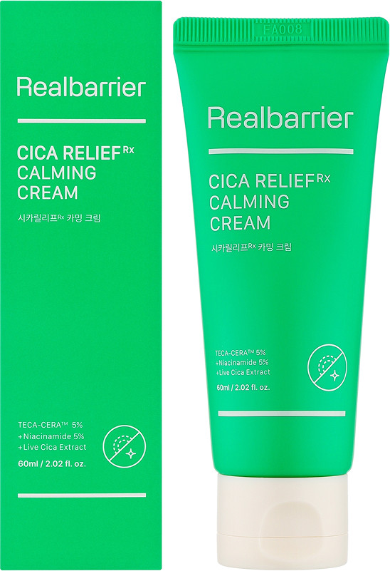Крем успокаивающий с центеллой и 5% ниацинамида Cicarelief Rx Calming Cream Real Barrier, 60 мл  Фото 2 
