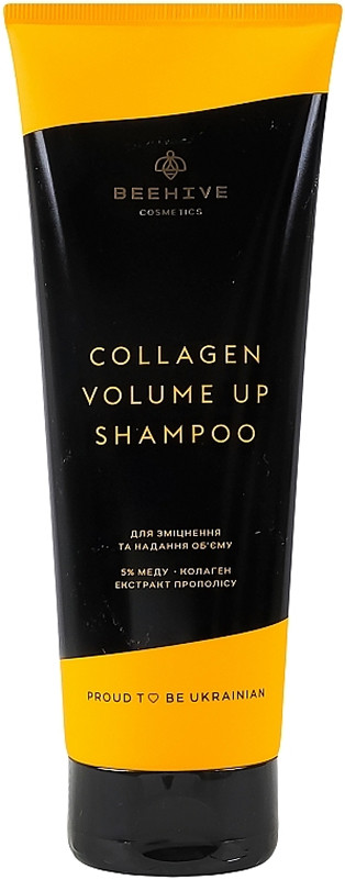 Шампунь для тонкого та ослабленого волосся Collagen Volume Up Beehive Cosmetics, 250 мл