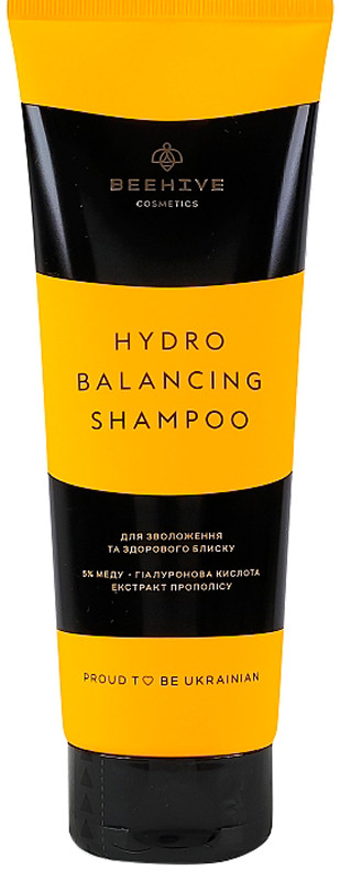 Шампунь для увлажнения и здорового блеска волос Hydro Balancing Beehive Cosmetics, 250 мл