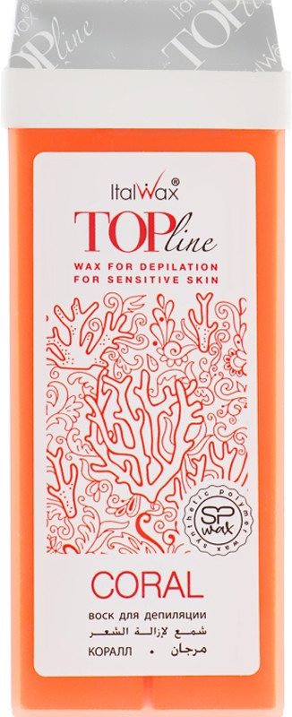 Воск для депиляции в картридже Коралл Top Line ItalWax, 100 мл