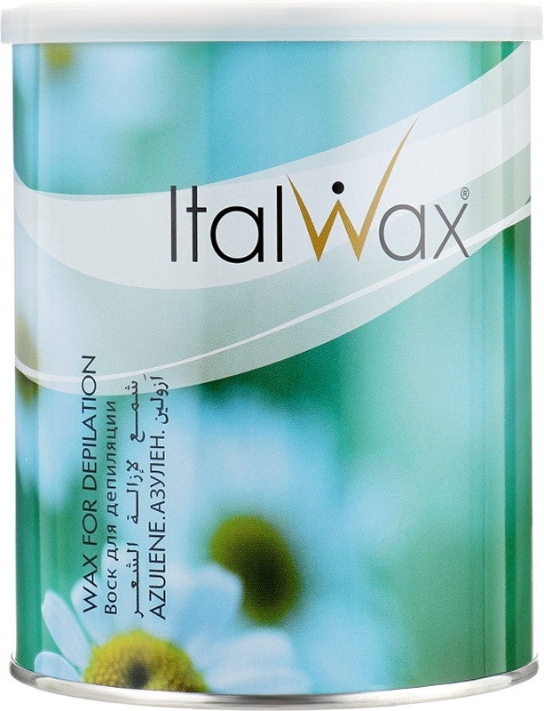 Воск для депиляции в банке теплый Азулен ItalWax, 800 мл