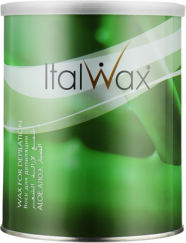 Воск для депиляции в банке теплый Алое ItalWax, 800 мл