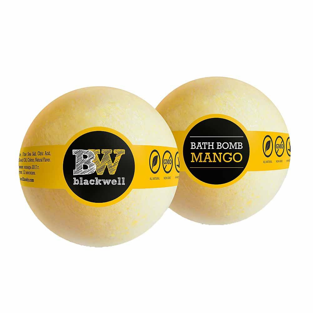 Бомбочка для ванни Bath Bomb Mango Blackwell, манго, 160 гр  Фото 2 