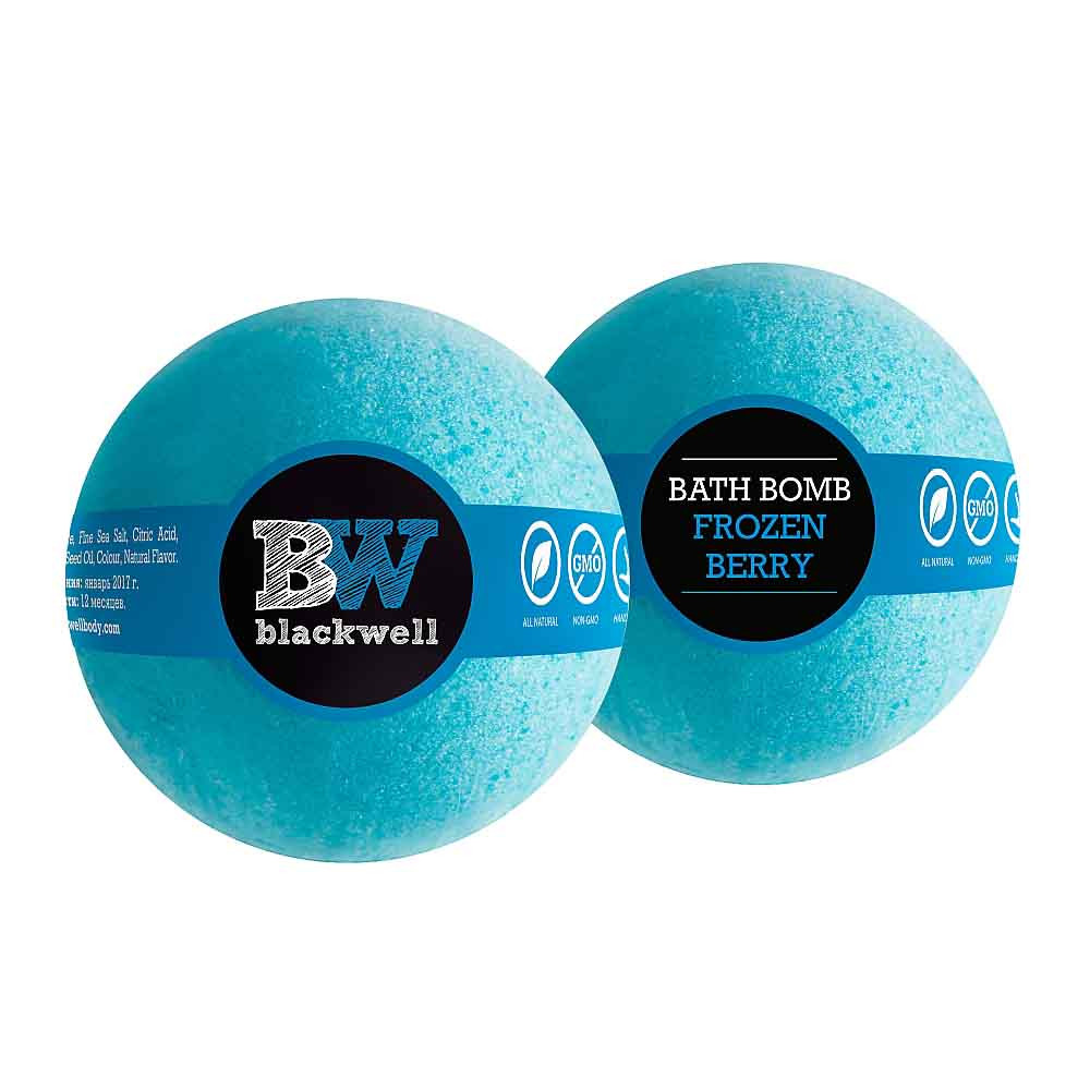 Бомбочка для ванны Bath Bomb Frozen Berry Blackwell, замороженная ягода, 160 гр  Фото 2 