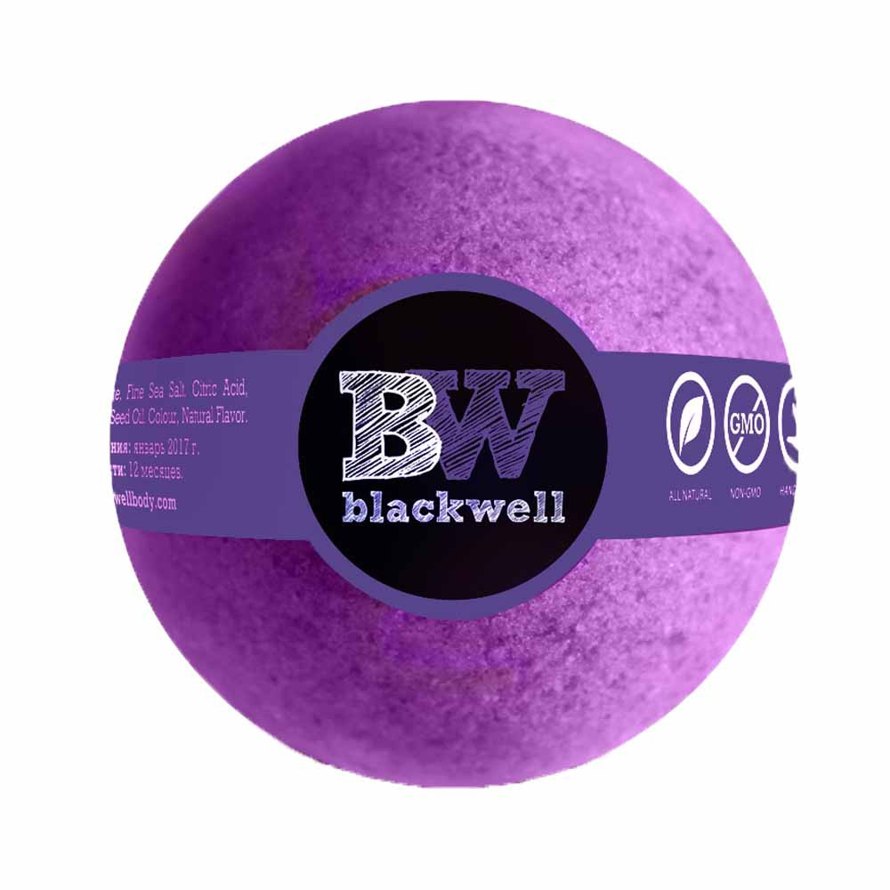Бомбочка для ванни Bath Bomb Purple Cocktail Blackwell, фіолетовий коктейль, 160 гр