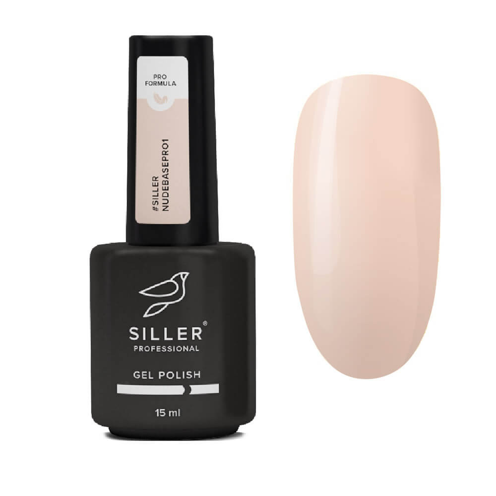 Основа під гель-лак №01 Nude Pro Base Siller, 15 мл