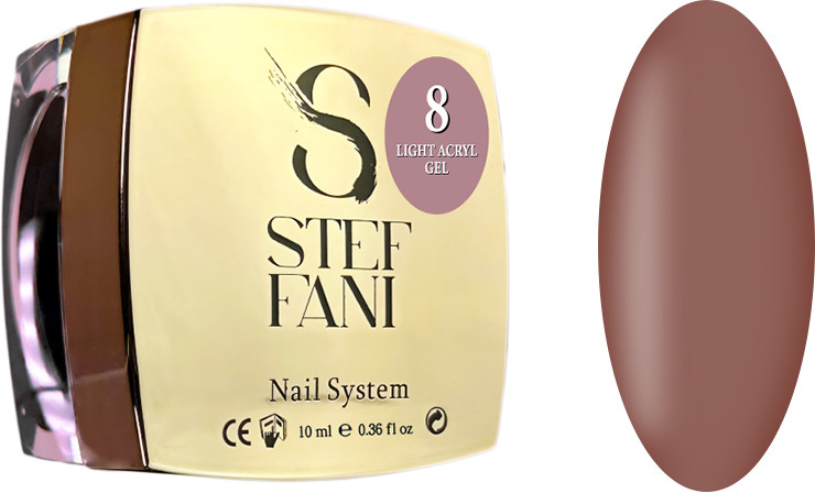 Рідкий гель для нігтів Light Acryl Gel 08 Steffani, 10 мл