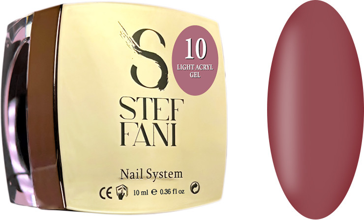 Жидкий гель для ногтей Light Acryl Gel 10 Steffani, 10 мл