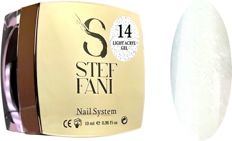Жидкий гель для ногтей Light Acryl Gel 14 Steffani, 10 мл