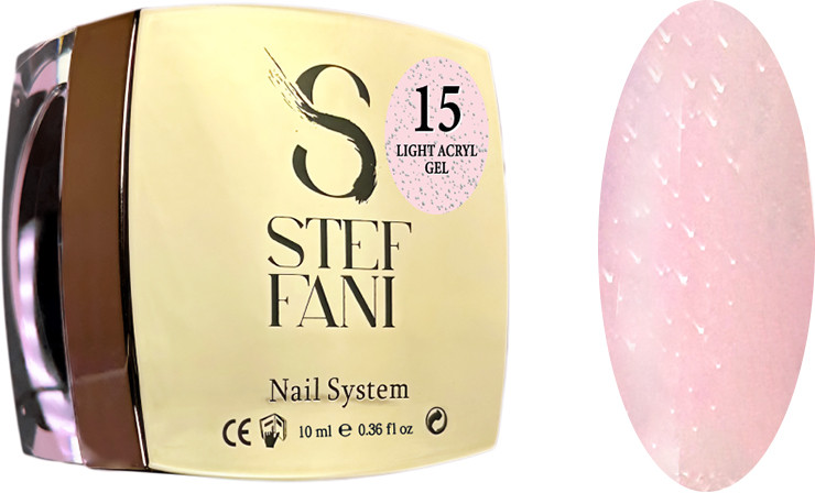 Рідкий гель для нігтів Light Acryl Gel 15 Steffani, 10 мл