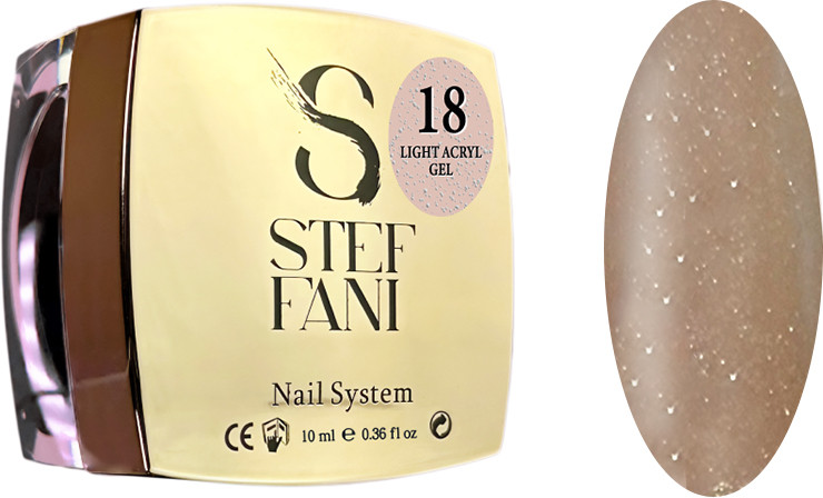 Жидкий гель для ногтей Light Acryl Gel 18 Steffani, 10 мл