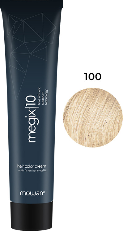 Краска для волос 100 ультра светлый натуральный блонд Megix10 Mowan, 100 мл