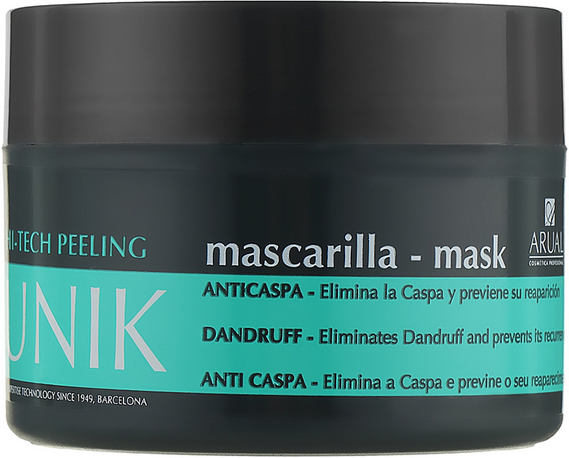 Маска для волос, склонных к появлению перхоти Unik Hi-Tech Peeling Arual, 250 мл