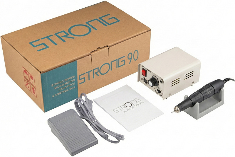 Фрезер для манікюру Strong 90 (65W/35000 об.) Ручка 102L  Фото 2 