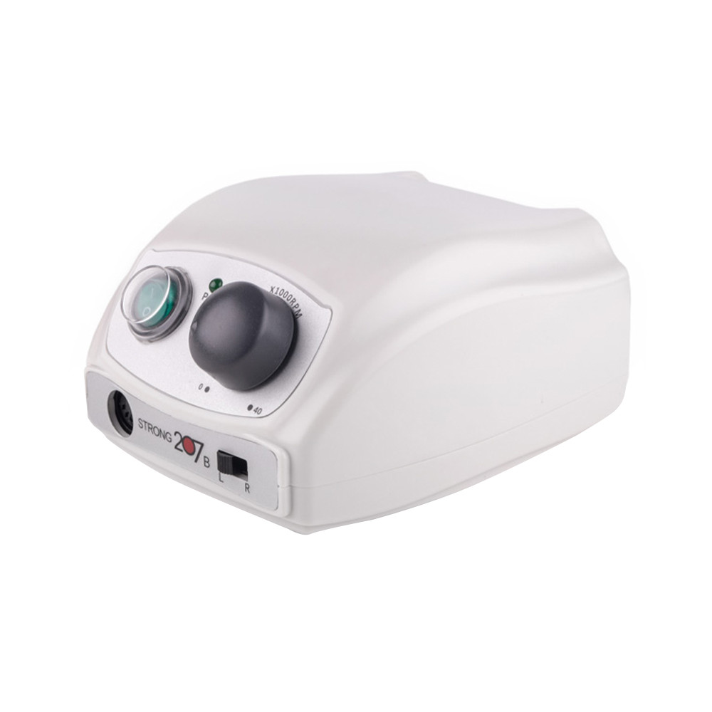 Фрезер для манікюру Strong 207 SILVER (65W/35000 об.) Ручка 120II 