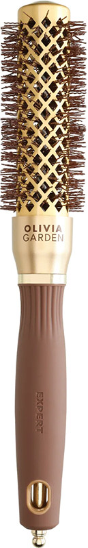 Термобрашинг EXPERT BLOWOUT SHINE Wavy Bristles Gold&Brown 25мм, Olivia Garden