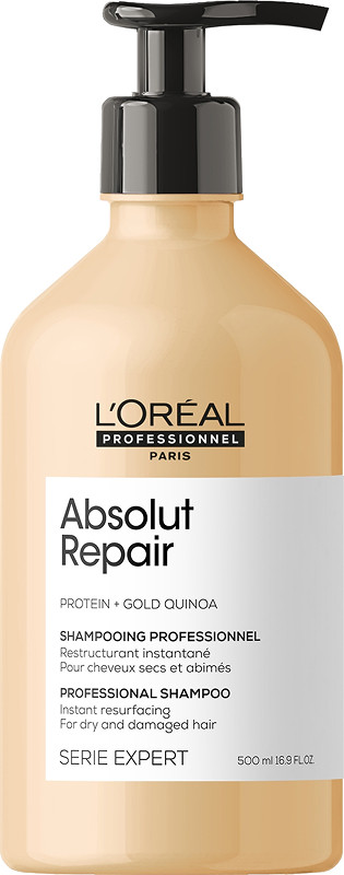 Шампунь для відновлення пошкодженого волосся Absolut Repair Gold L'Oreal Professionnel Paris, 500 мл