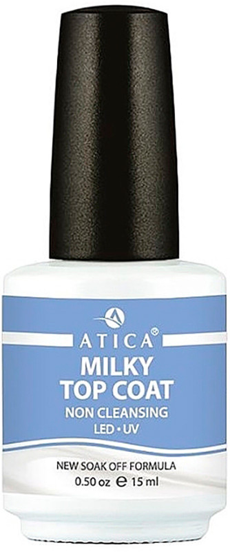 Финишное покрытие Milky Top Coat Atica, 15 мл