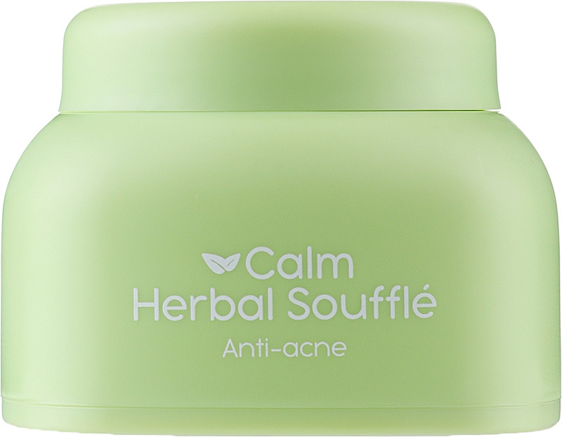 Крем Calm Herbal Soufflé звужує пори та бореться з акне 50 мл Nacomi