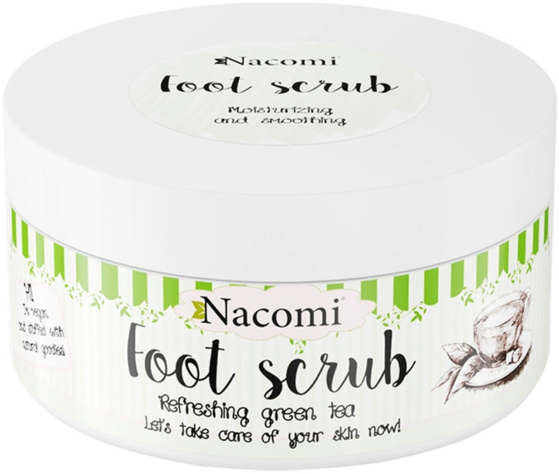 Пилинг для ног Sugar Foot Scrub Зеленый чай Nacomi, 125 г