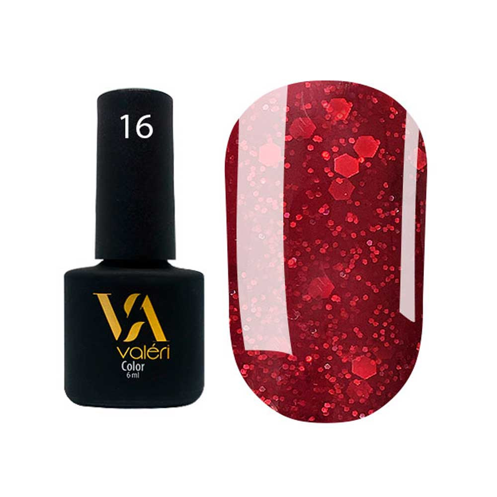 Гель-лак для нігтів Color №16 Valeri, 6 мл