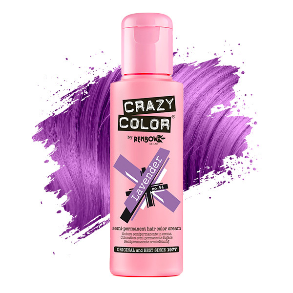 Тінт-фарба для волосся №54 лаванда Crazy Color, 100 мл