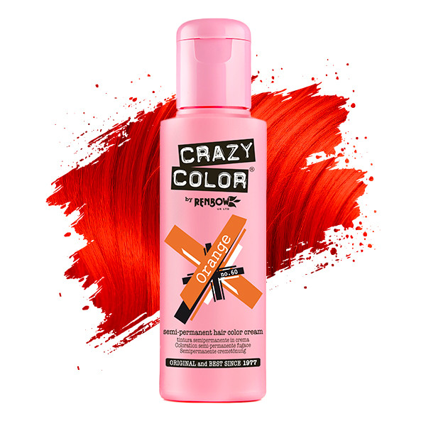 Тінт-фарба для волосся №60 помаранчевий Crazy Color, 100 мл
