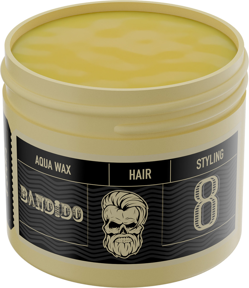 Воск для укладки волос на водной основе экстра сильной фиксации Aqua Wax 8 Extreme Strong Bandido, 125 мл  Фото 2 