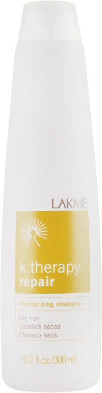 Шампунь для сухого і пошкодженого волосся K.Therapy Repair Revitalizing Dry Hair Shampoo Lakme, 300 мл