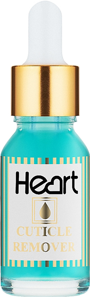 Гель кислотний для видалення кутикул Cuticle Remover Heart, синій 15 мл