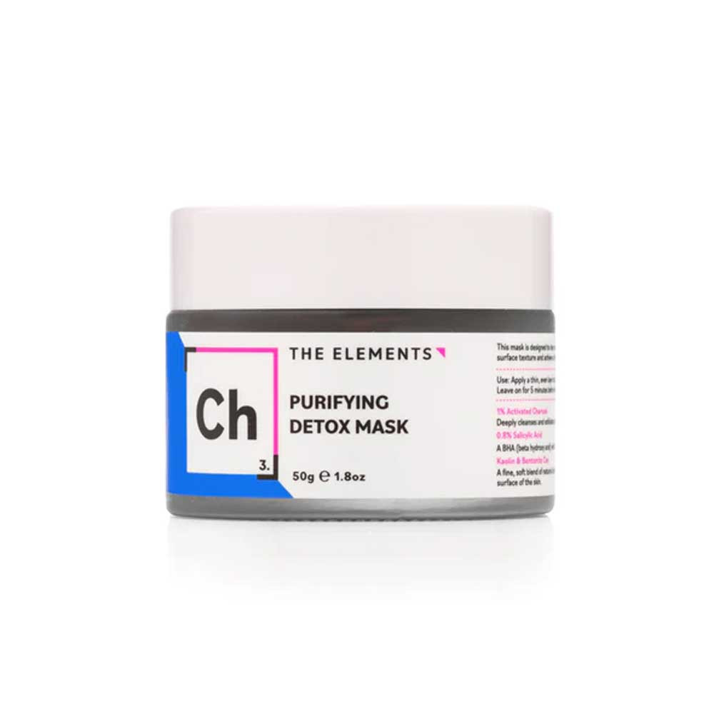 Маска для обличчя детокс з активованим вугіллям The Element, 50 гр 